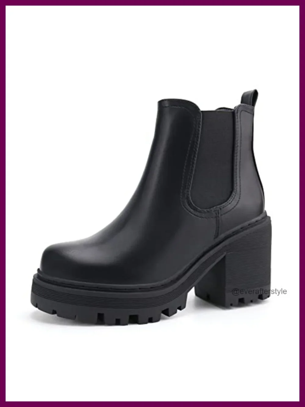 Firelli Women's Chelsea Ankle Boots Platform Heels Rubber Sole